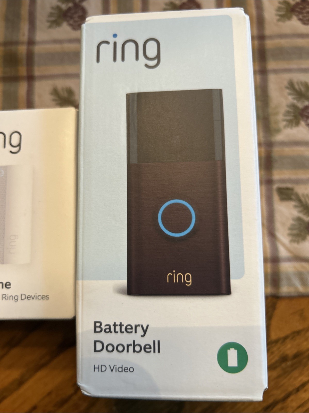 Ring Battery Doorbell Security Camera And Plug In Chime/Factory Sealed/ New ?