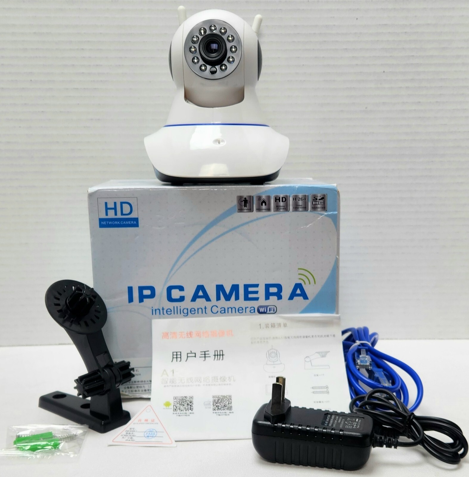 Indoor Wireless WiFi HD IP Camera Pan/Tilt MotionDetect App Control Video Camera