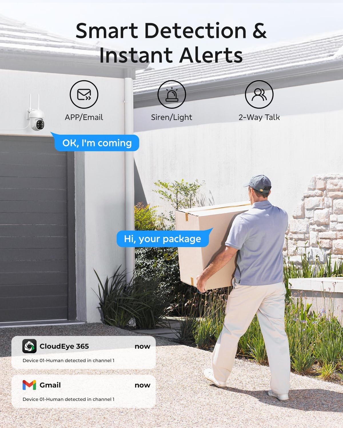 Dual Lens Wireless Security Camera System 10CH Outdoor NVR Kit IP66 Waterproof