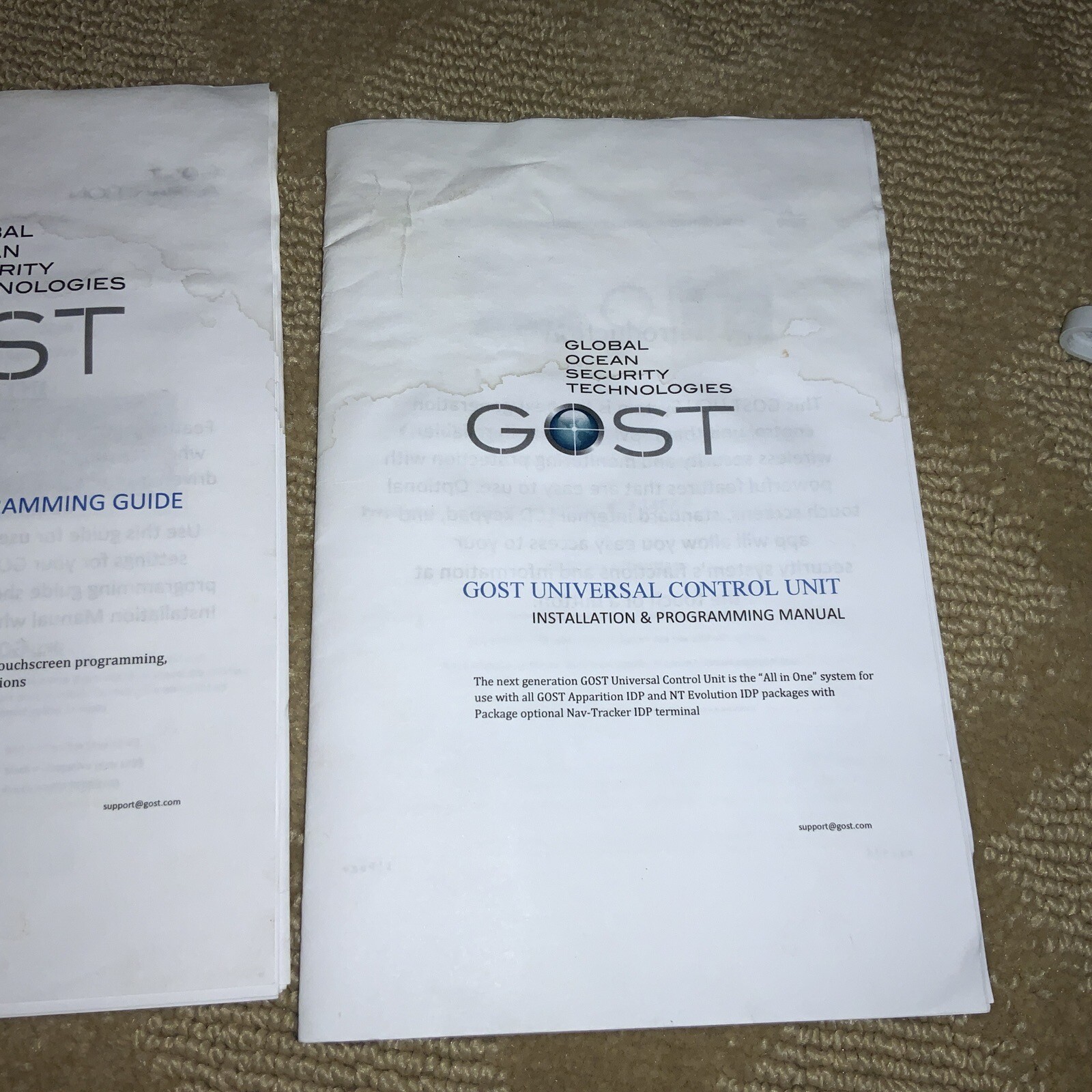 GLOBAL OCEAN SECURITY TECHNOLOGIES – GOST UNIVERSAL CONTROL PANEL with PAPERWORK
