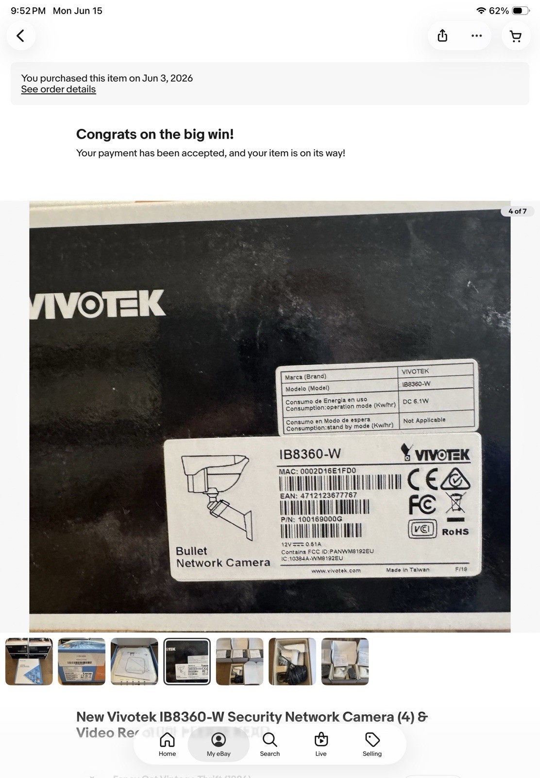 Vivotek Wireless 2TB NVR Video Recorder & (4) IB8360-W Security Network Cameras
