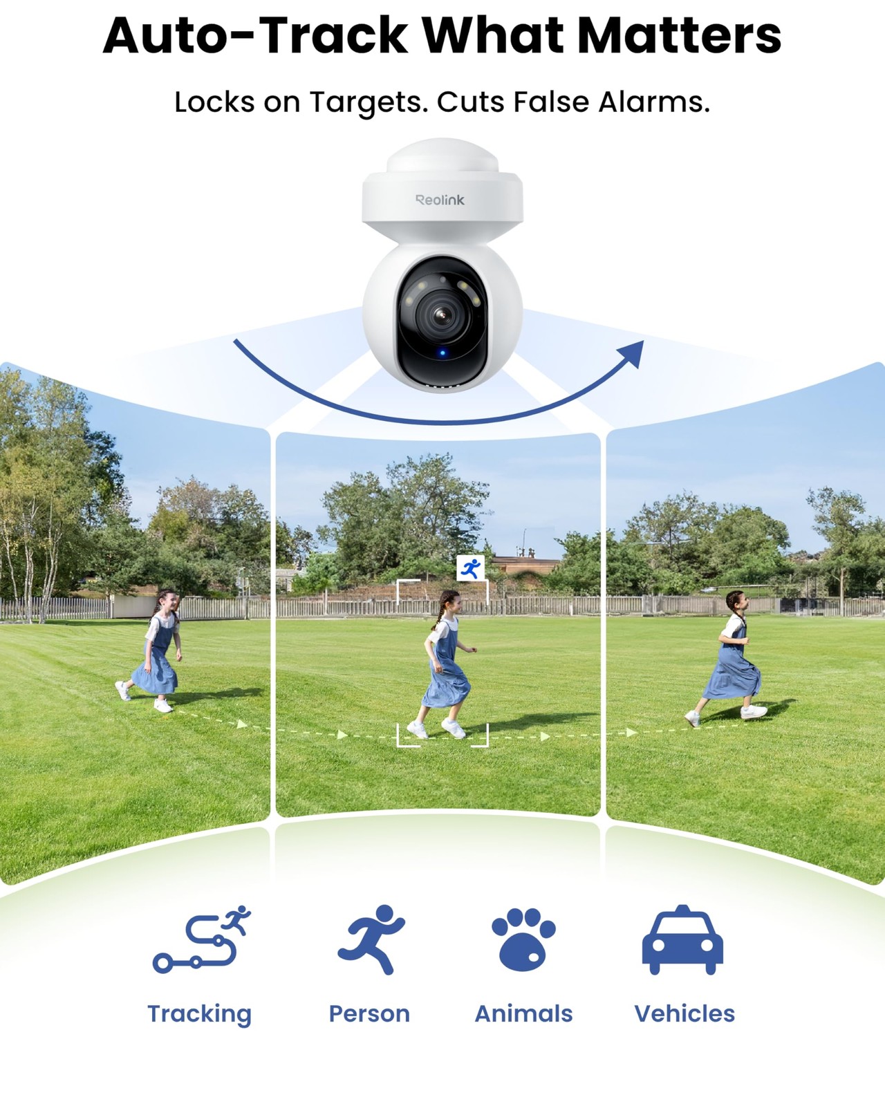 REOLINK 4K Outdoor Plug-in WiFi 6 Security Camera, PTZ 8.7*6.3*5.3 inch
