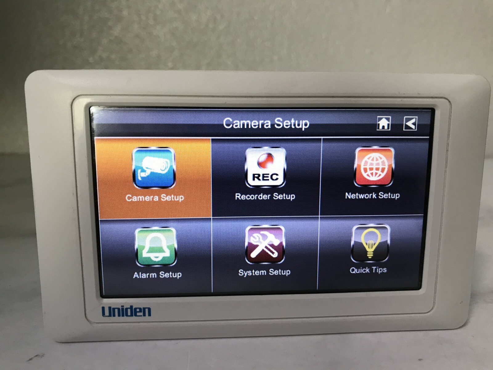 Uniden Guardian G4 Touch Screen 3.3” LCD Screen Model G403 White & Charging Cord