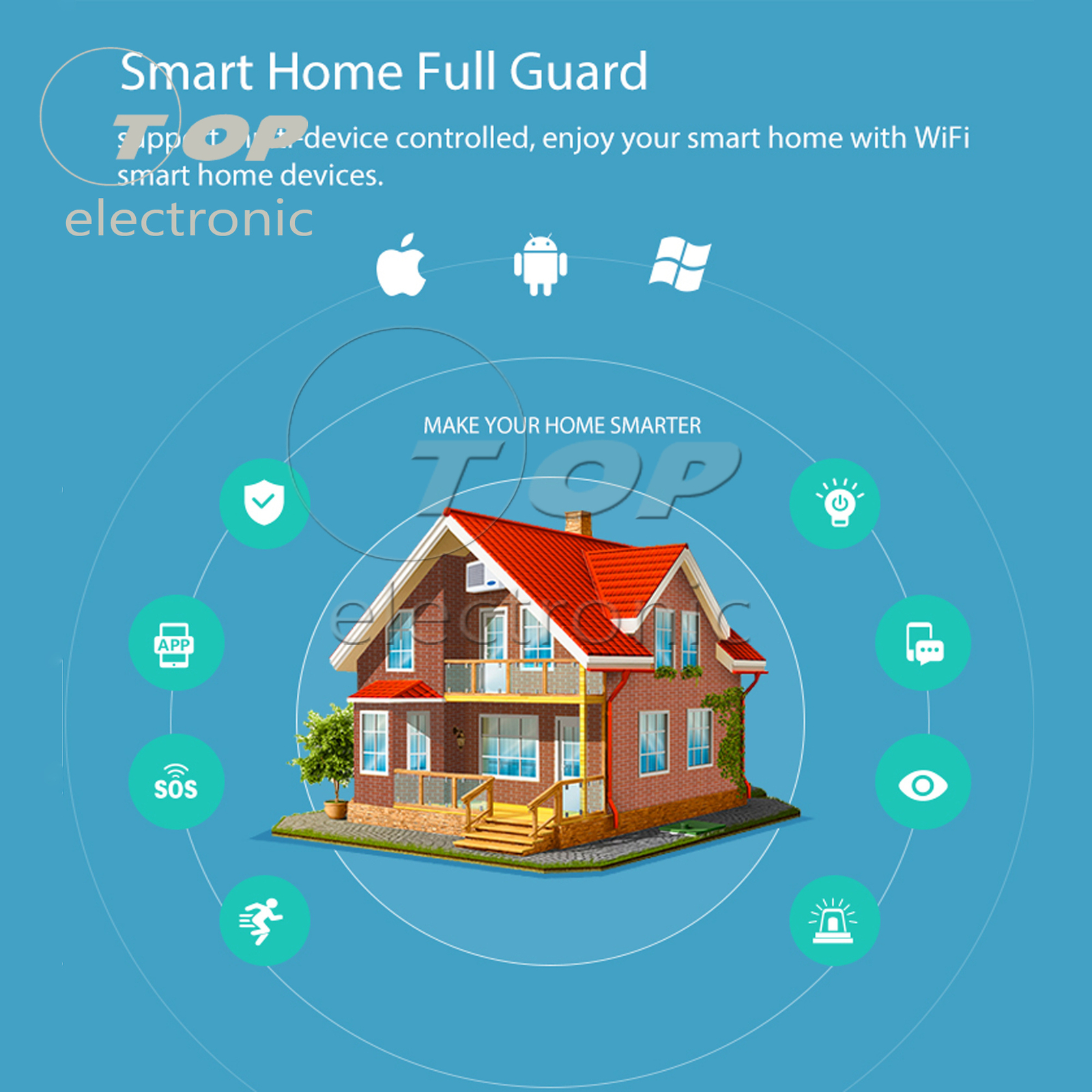 NEO Coolcam WiFi Door Alarm Home Security Sensor Detector Battery Powered
