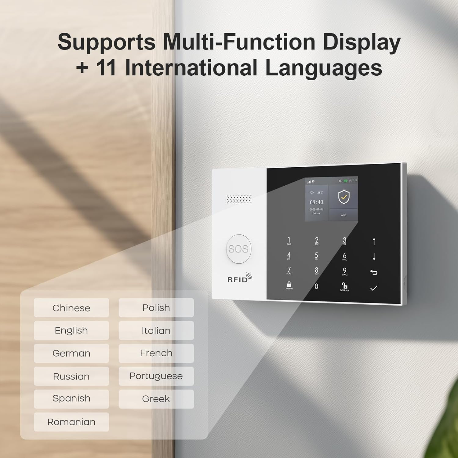 Home Security Systems,Door & Window Alarms for Home Kit,Wifi+Gsm/4G Door/Window