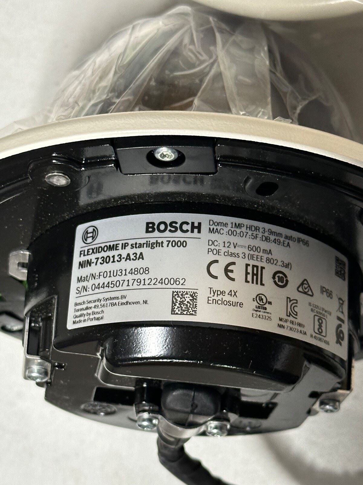 Bosch Flexidome NIN-73013-A3AS Case of 4 Starlight IP 7000