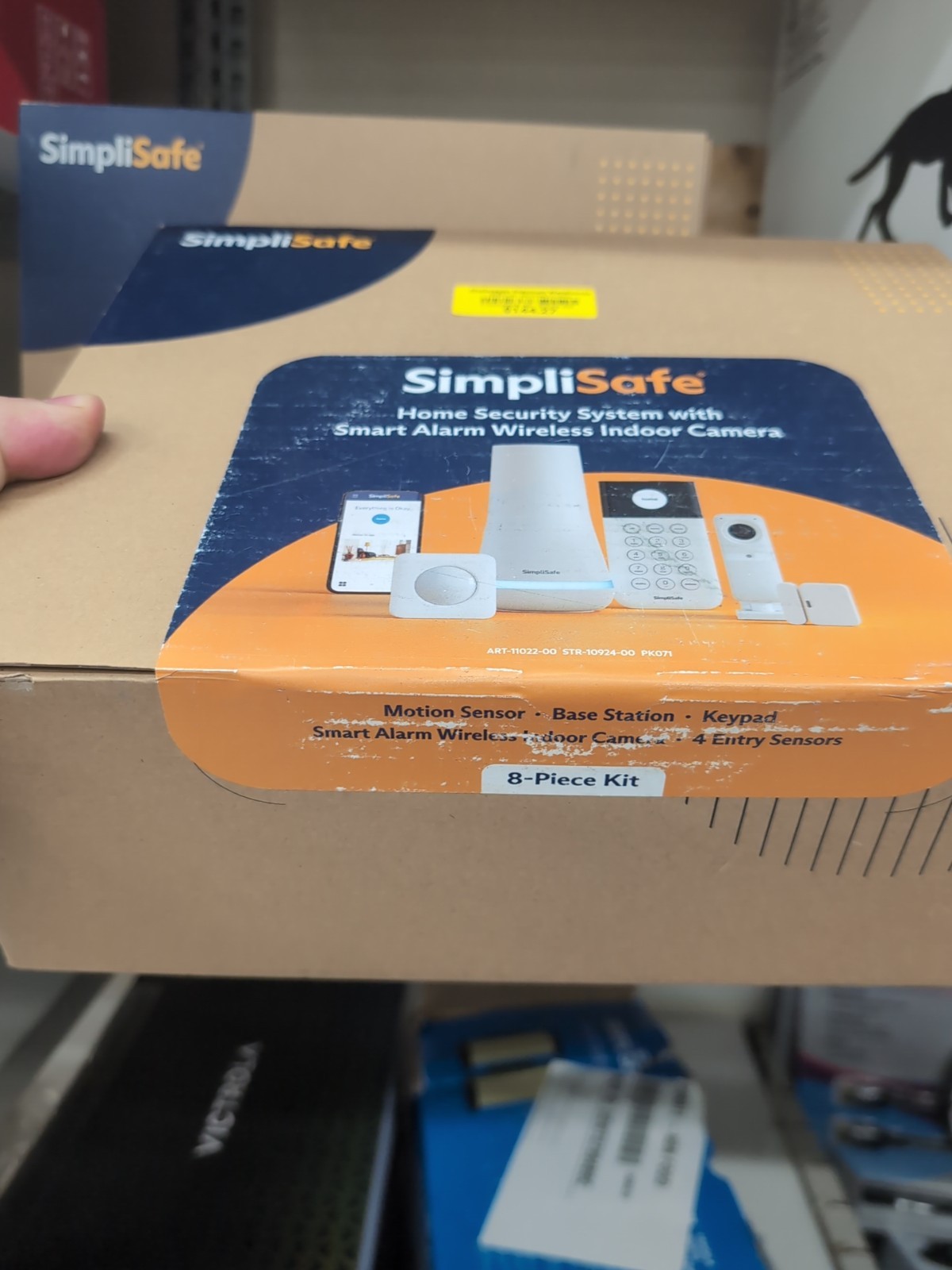 SimpliSafe Home Security System Indoor Camera 8 Piece Kit Pk071