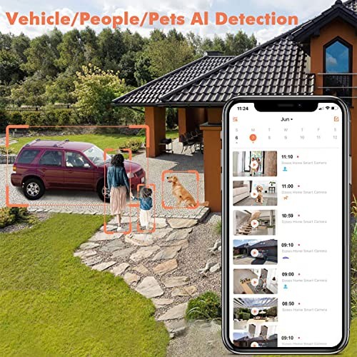 Upgrade Solar Camera Security Outdoor Wireless, 1 Pack Solar Camera Black