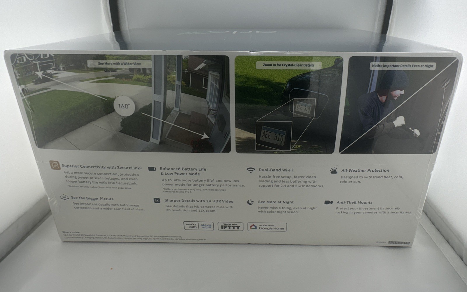 Arlo Pro 5S 2K Security Bundle with 3 Wireless Spotlight Cameras – White..