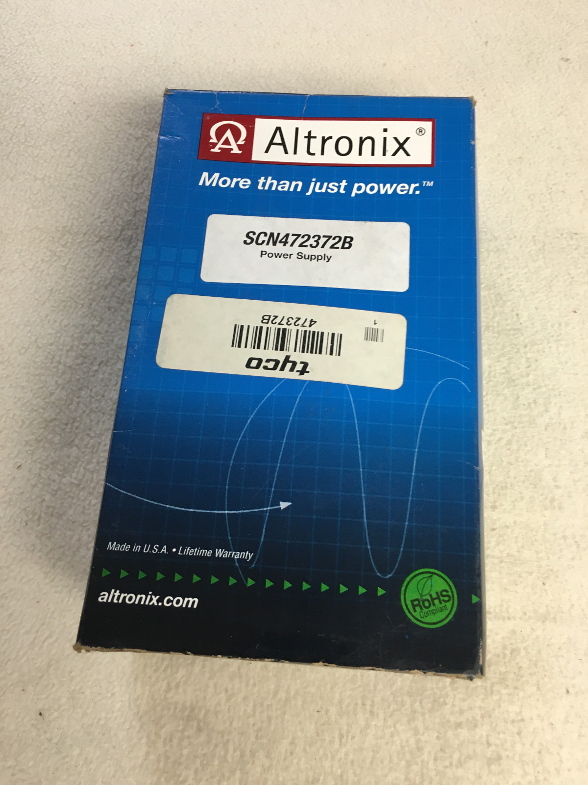 NEW Altronix SCN472372B Power Supply Charger (Tyco 472372B) FOCUS 200-B Alarm