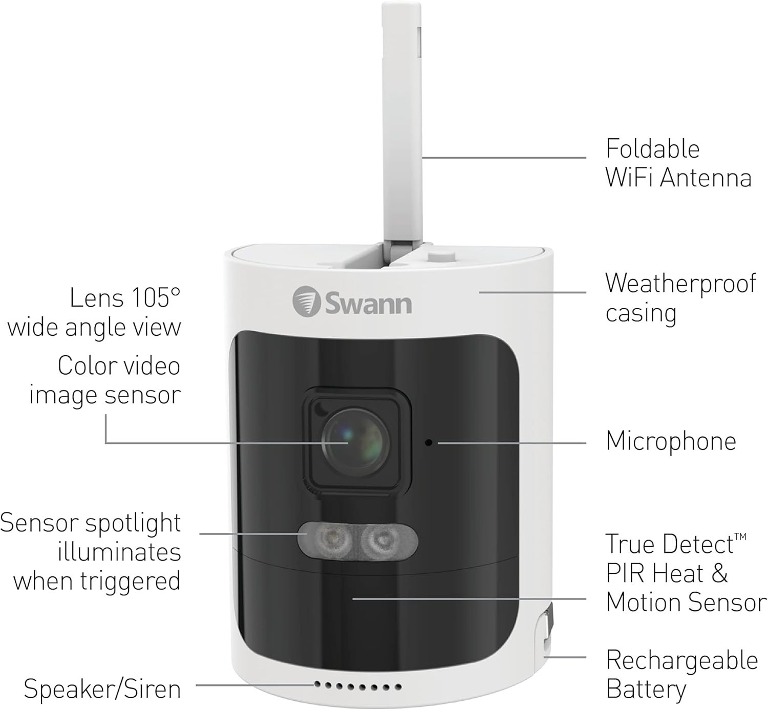 2K wifi Wireless Security camera system with 4pcs 2K Wire-Free Cameras+1TB HDD