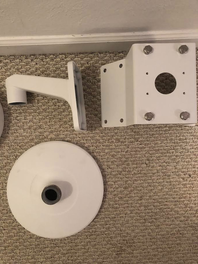 Hanwha Vision PNM-8082VT 6MP 3-Sensor Multidirectional Dome Camera & Mount Parts