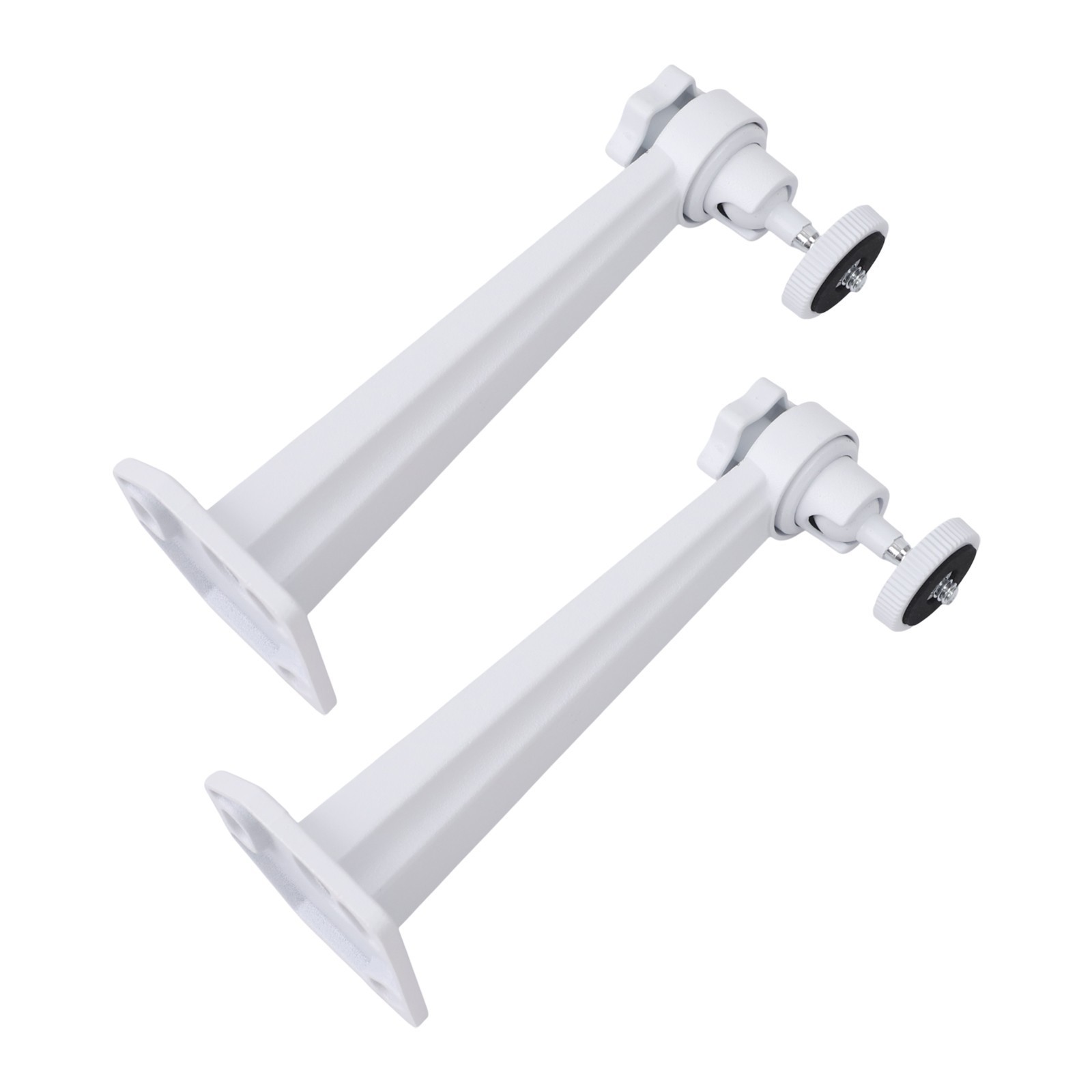 Mounting Brackets for CCTV Cameras Adjustable Angle White Finish 2 Pack