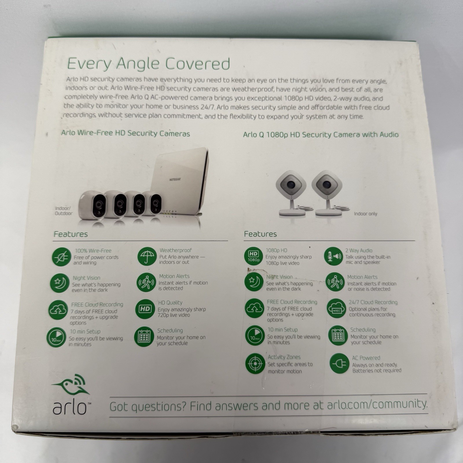 ARLO Netgear 5 Camera VMK3500 wireless 1080 HD Security System