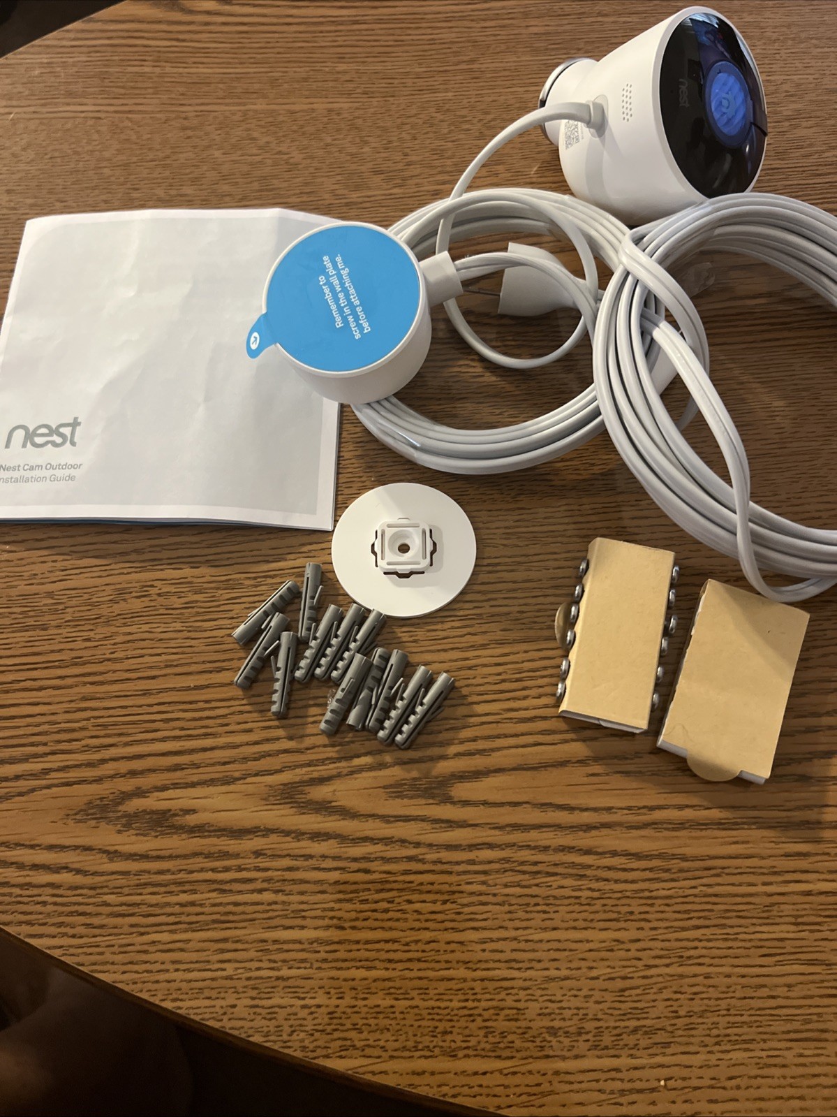 Google Nest Cam Outdoor 1st Gen Security Camera Missing Camera Wall Plate