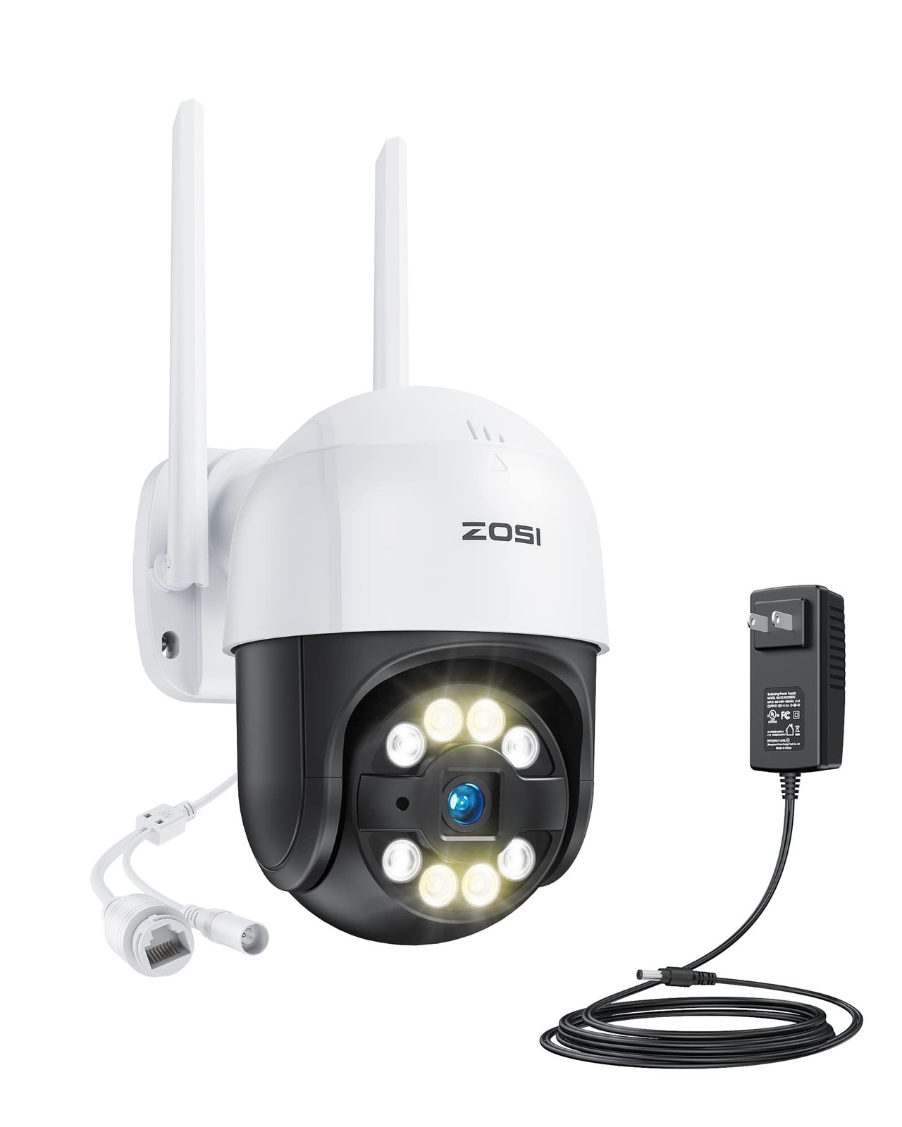ZOSI 3MP PTZ Outdoor WiFi Security IP Wireless Camera Audio Motion Detection