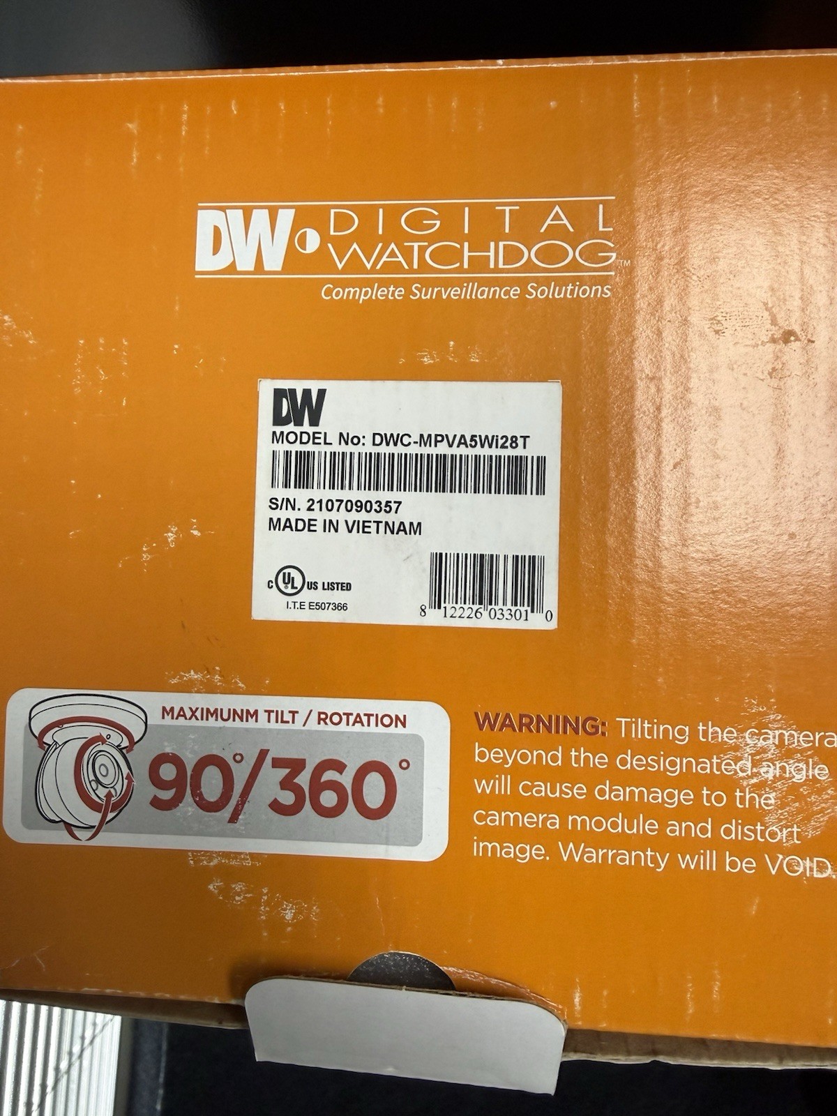 Digital Watchdog DVR DW-VP122T8P Plus 2 New Camera Model Numbers In Description