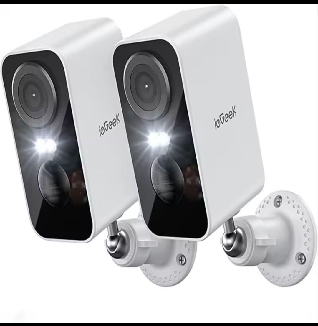 ieGeek 2K Wireless Outdoor Security Camera System, AI Detect, 2 Cameras