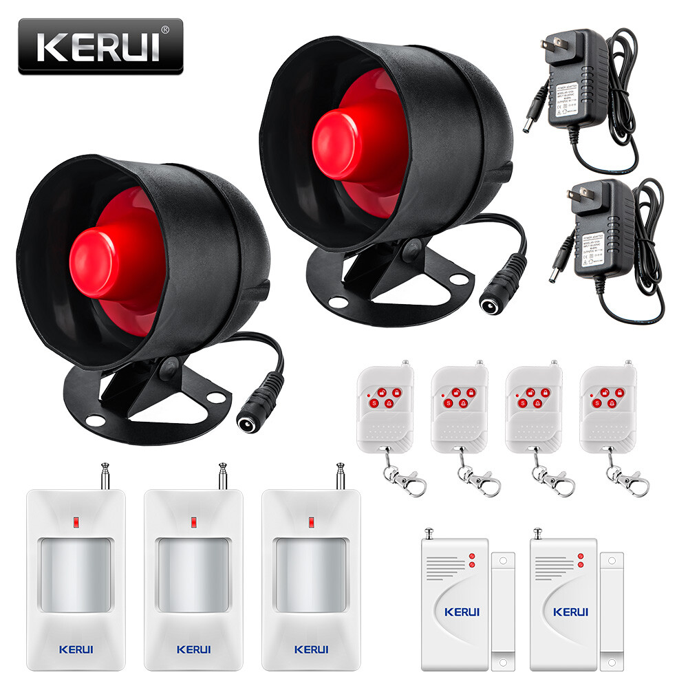 Alarm Home Security System Door Sensor Garage Detect Anti-theft Loud Alert Kit