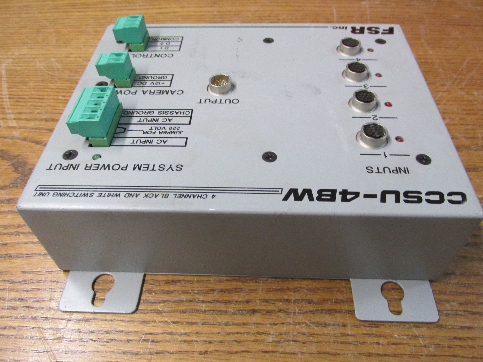 FSR CCSU-4BW 4 Channel Black And White Video Camera Switching Unit