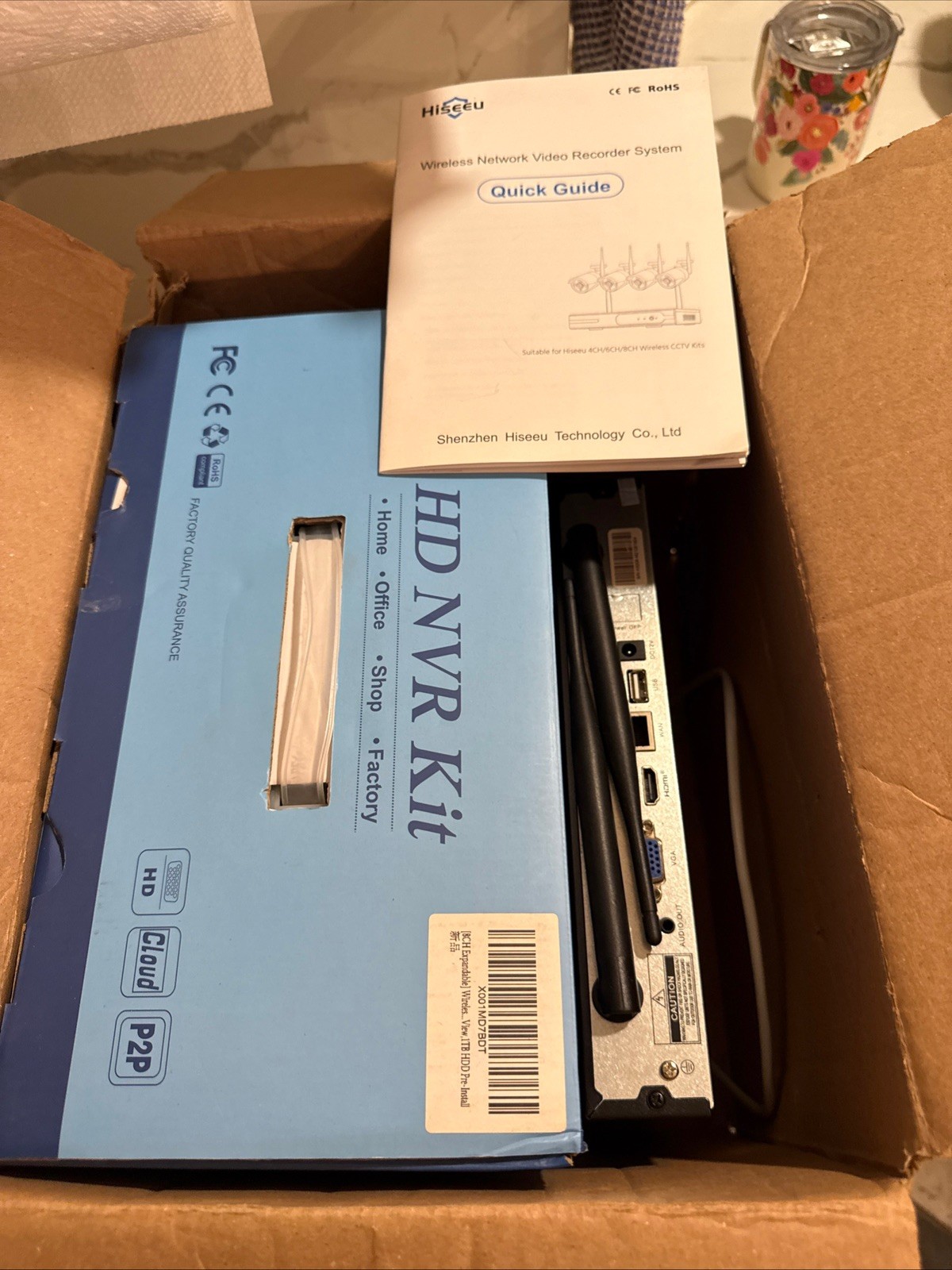 Wireless HD NVR Kit Security Camera System-