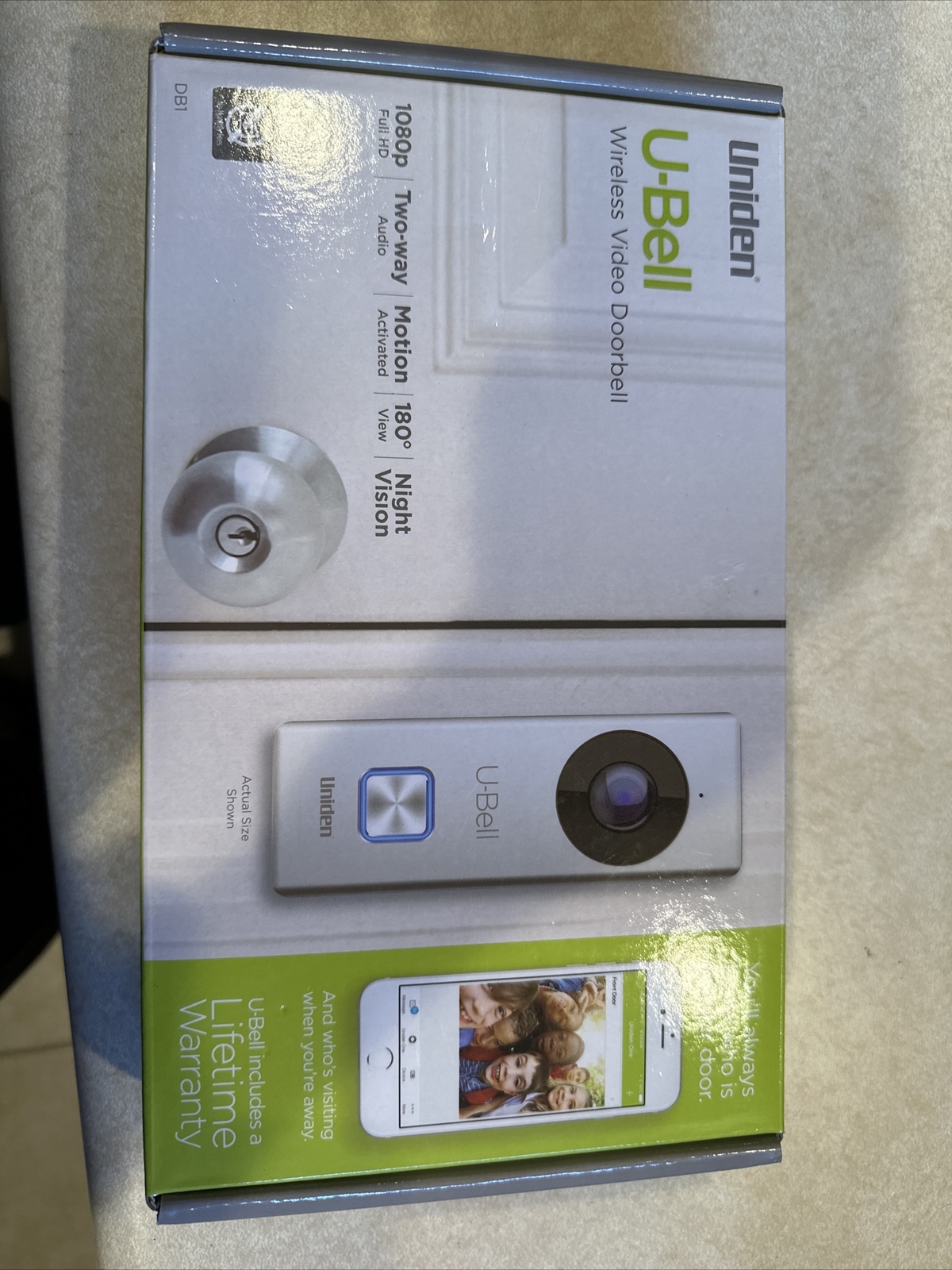 Uniden DB1 Wireless Video Doorbell