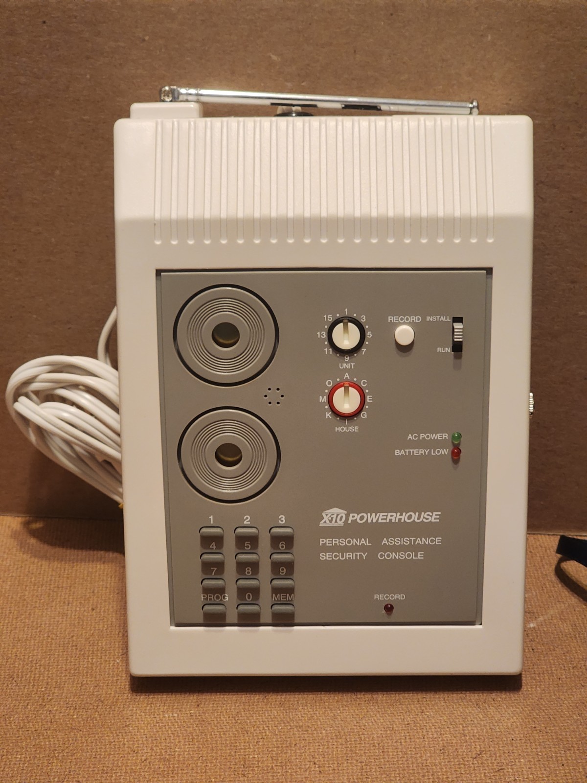 X10 POWERHOUSE PA5800 PERSONAL ASSISTANCE SECURITY SYSTEM PA581 PENDANT HP564