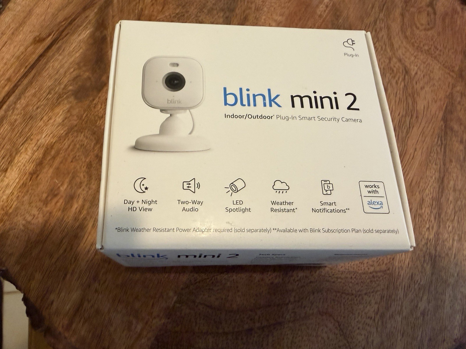 Blink Mini 2 Indoor/Outdoor 1080p HD Security Camera, LED Spotlight, Alexa