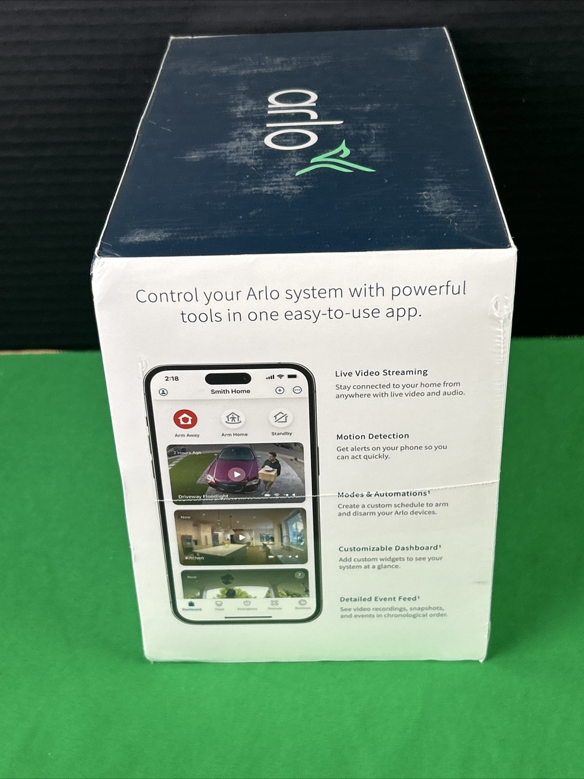 Arlo VMK4360P-1SCNAS Pro 5S 2K Spotlight Camera 3 Cameras & 1 Solar Panel