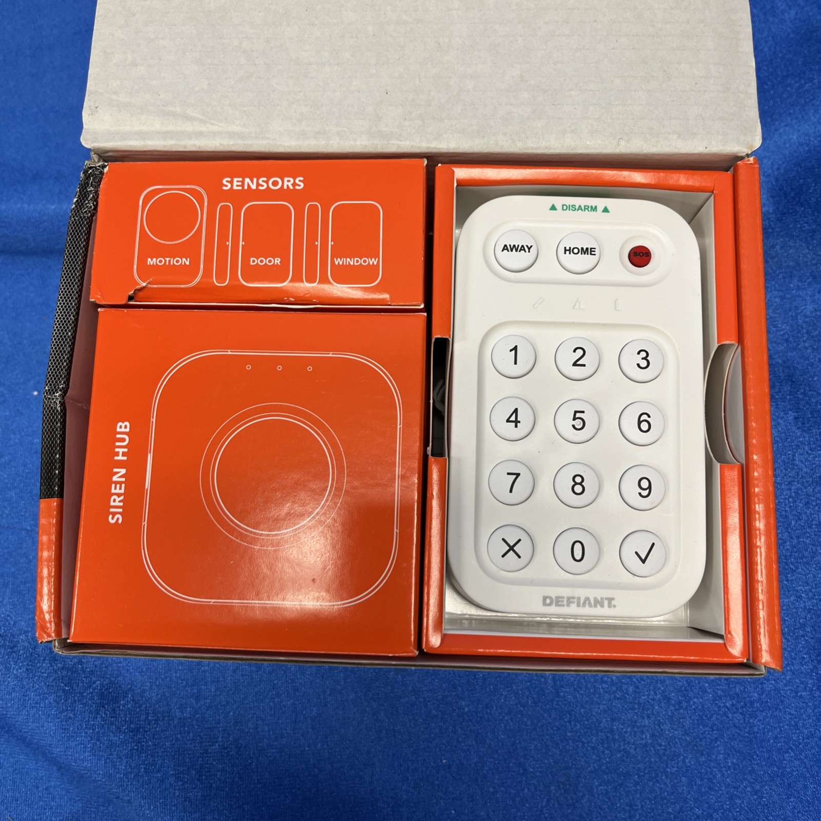 Defiant SSCGA00CWBP4 Smart Home Alarm Kit WiFi Bluetooth 5-Piece New