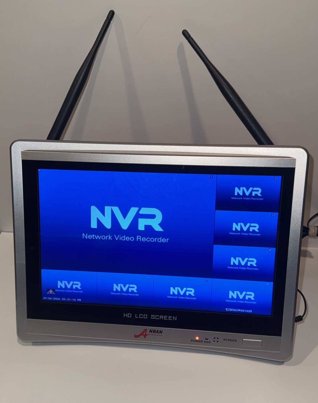 ANRAN WIRELESS NVR 11 1/2″ MONITOR Network Video Recorder
