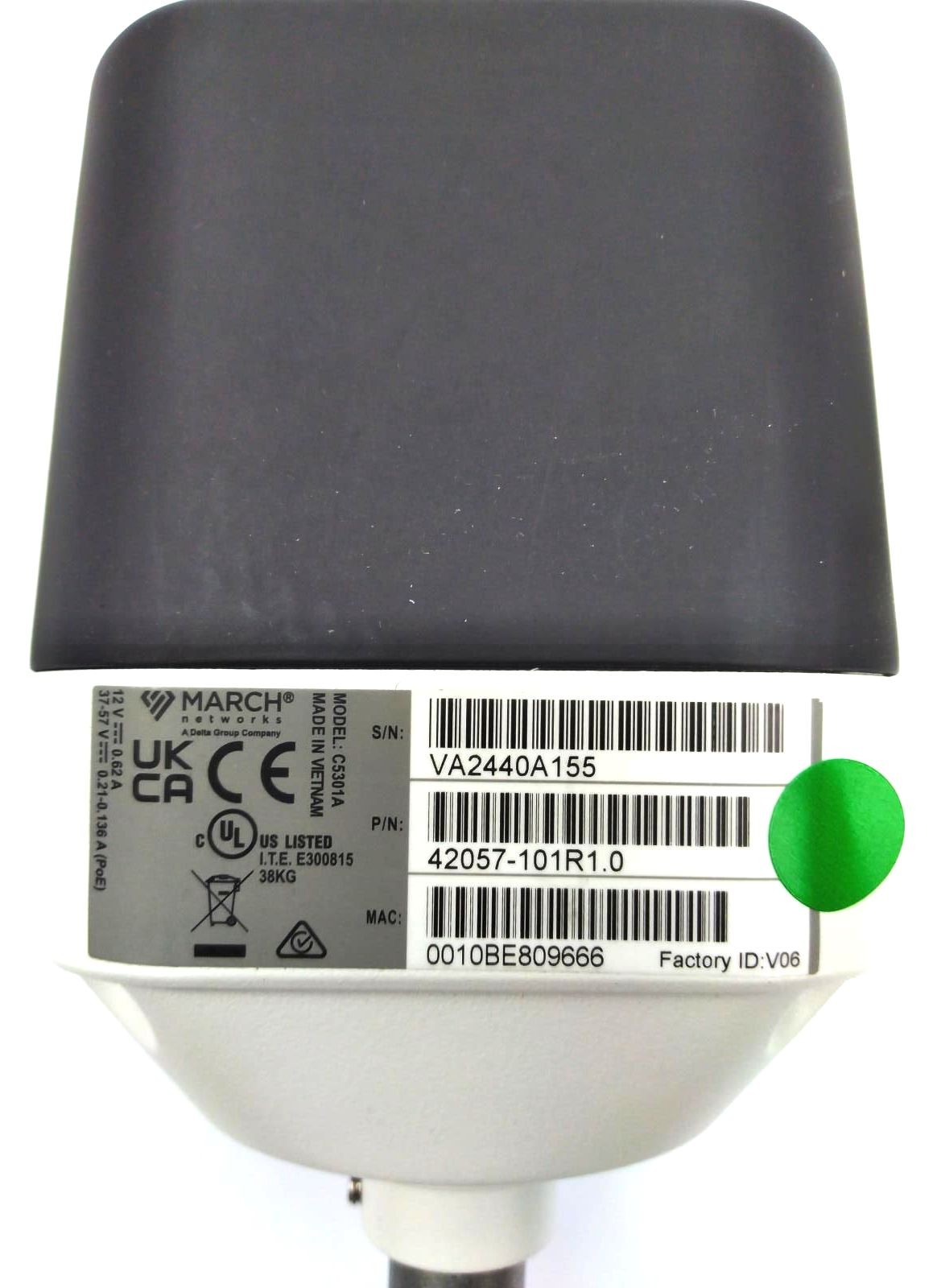 March C5301A Security Camera Outdoor Indoor IP Bullet Surveillance 42057-101R1.0