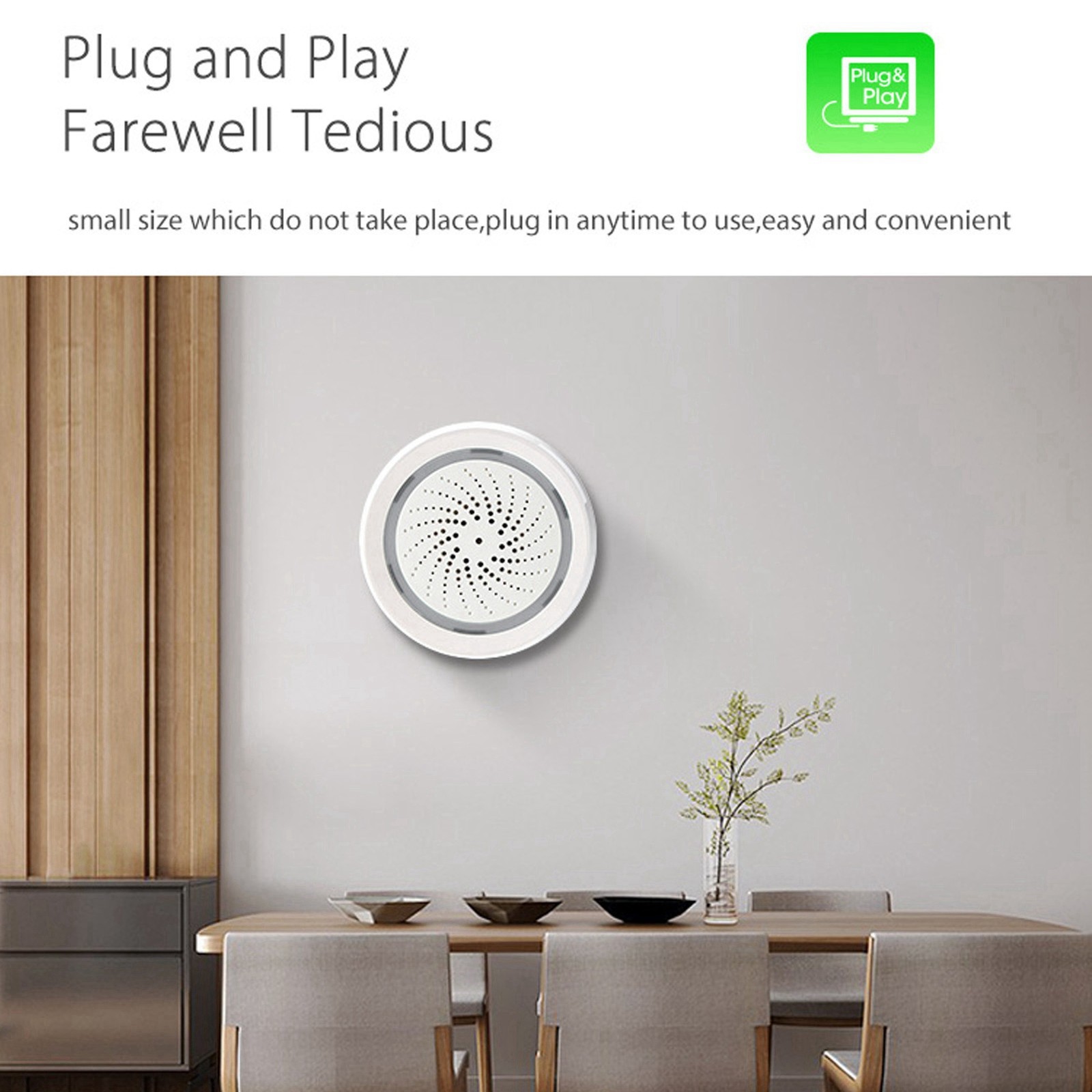 Siren Alarm App Control 90db Wireless Impact Resistant Sound Light Alarm For