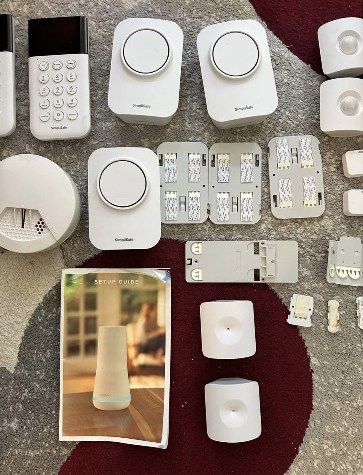 SimpliSafe BUNDLE- loud Sirens, Hub, Window Sensors, Glass, Motion, Panic