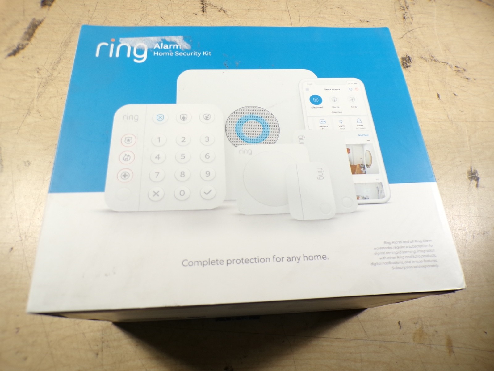 RING ALARM HOME SECURITY KIT 8-PIECE WIRELESS SYSTEM ALEXA COMPATIBLE