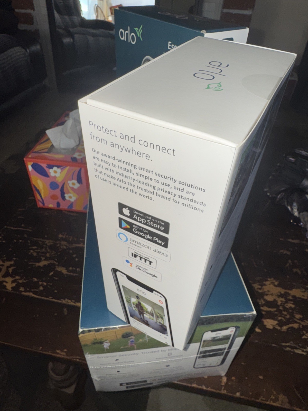 Arlo Pro 4 XL Spotlight Wireless Indoor/Outdoor 3 Camera Bundle SEALED + More