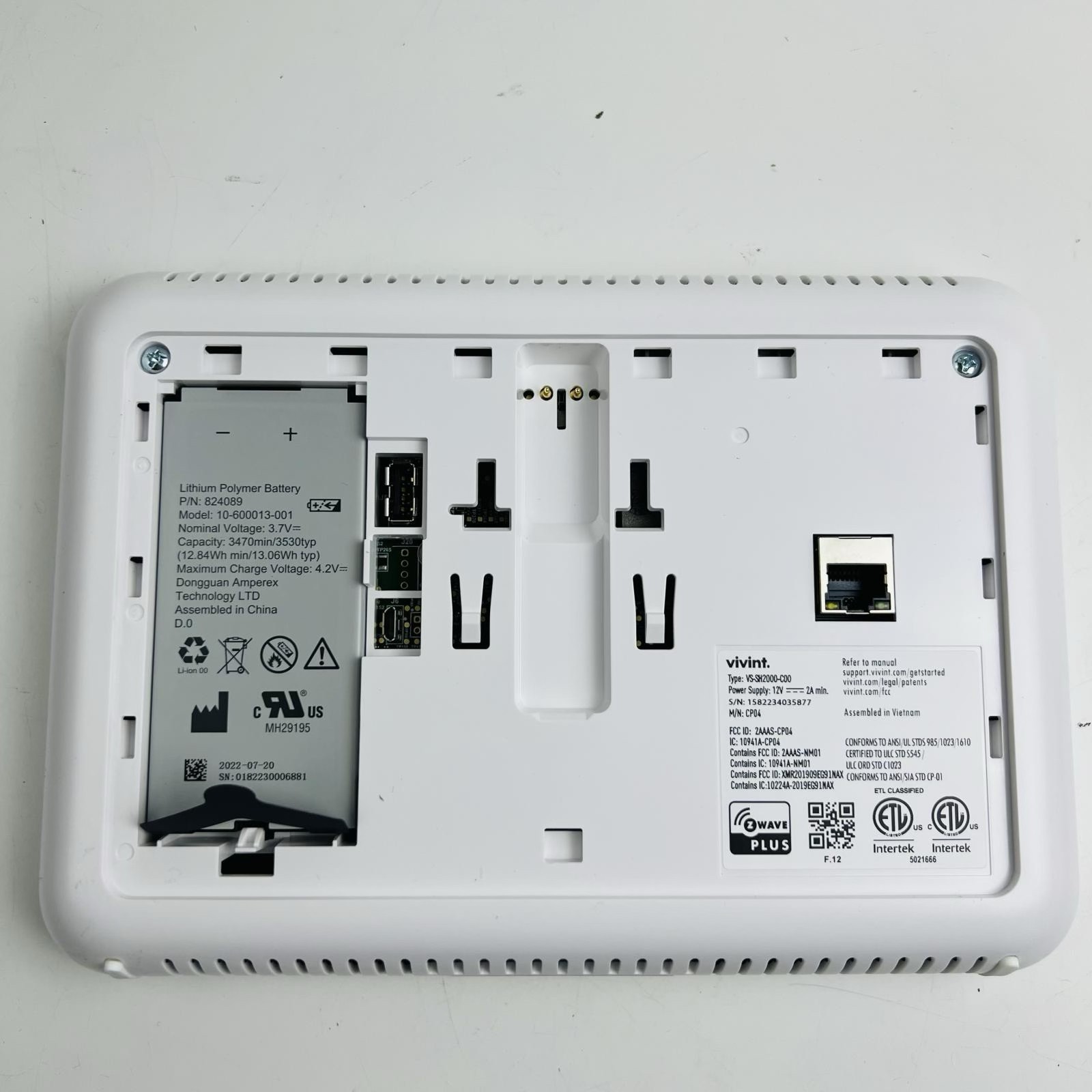 Vivint Smart Home Sky Control Panel