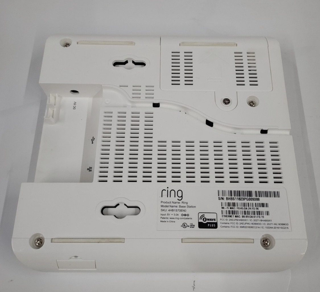 Ring Alarm Base Station Home Security Kit Hub, Cables, Power Supply & Keypad