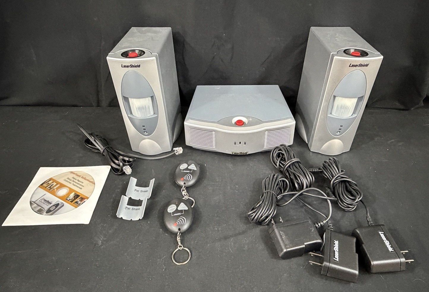 LaserShield Home Security in a Box Plug-N-Go System Alarm Kit – USED
