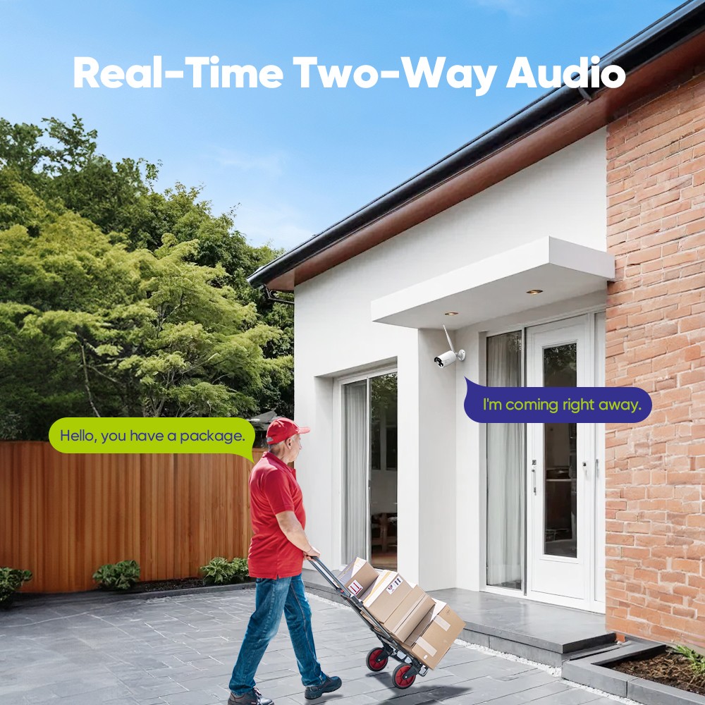 SANNCE 3MP Security Camera System Wireless Outdoor Wifi Audio CCTV 8CH 5MP NVR