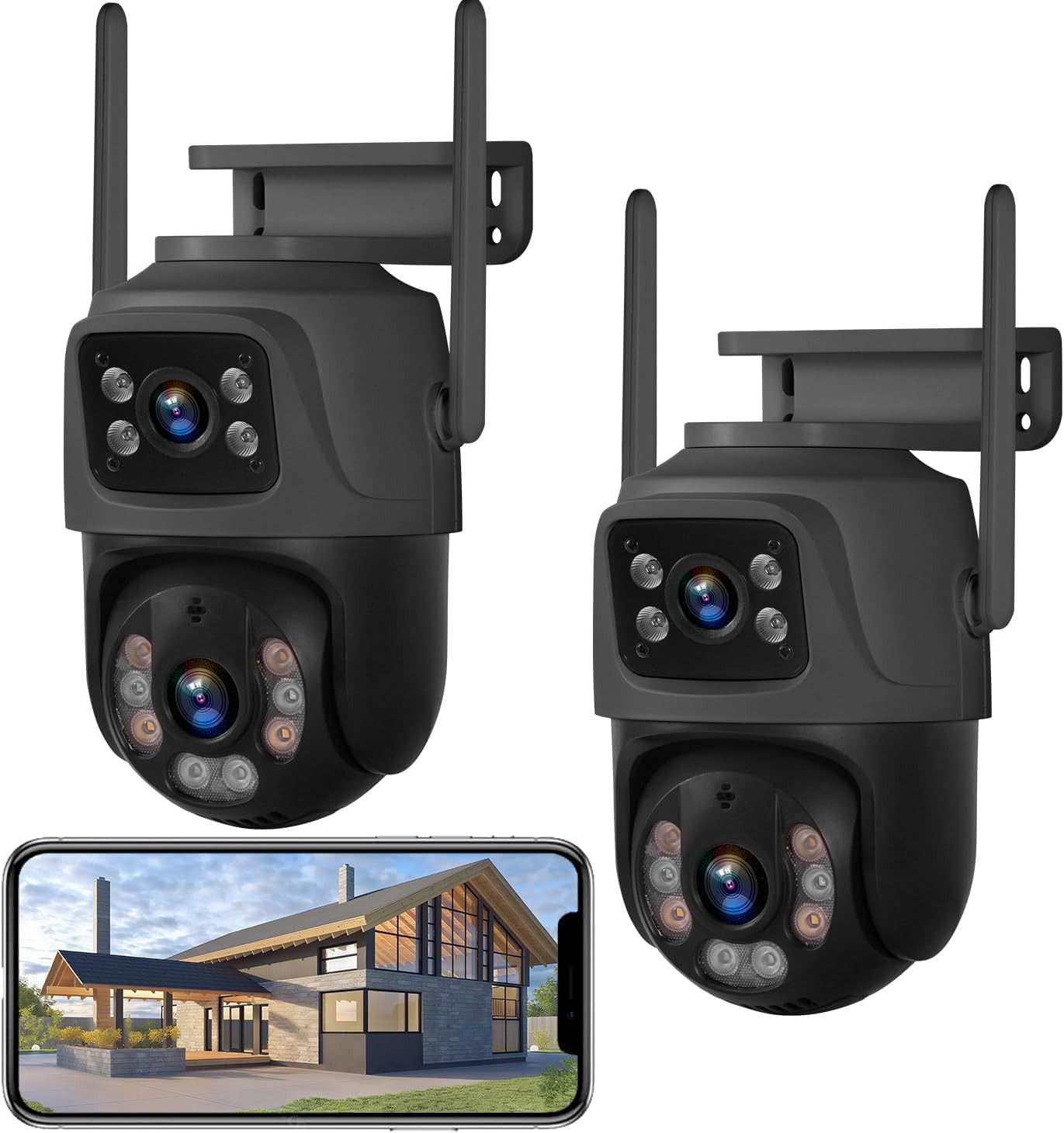 8 Channel NVR Security Camera System Surveillance NVR Recorder 6MP Camera 500G