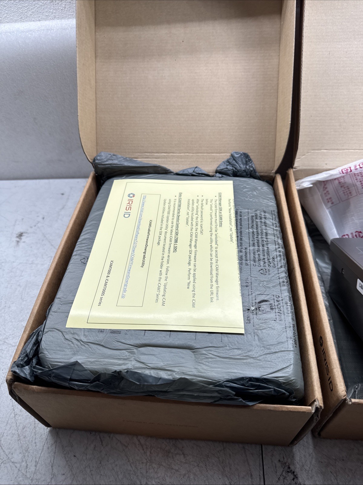 Lot Of 2 IRISACCESS iCAM4000R iCAM7 Multifactor Biometric Iris Reader “UNTESTED”