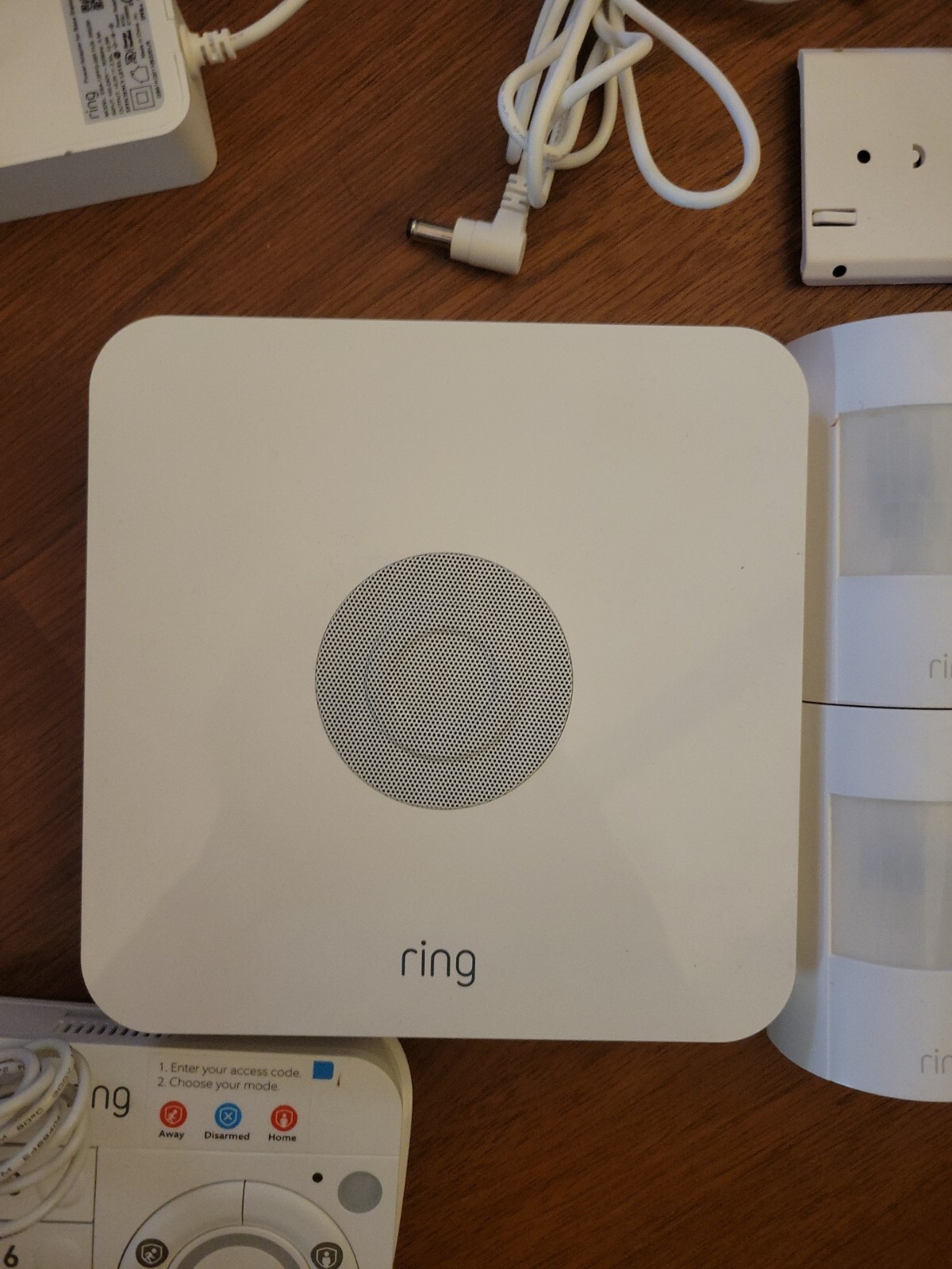 Ring Wireless Indoor 10 Pc Alarm Security System Set 1st Generation 10 Batteries