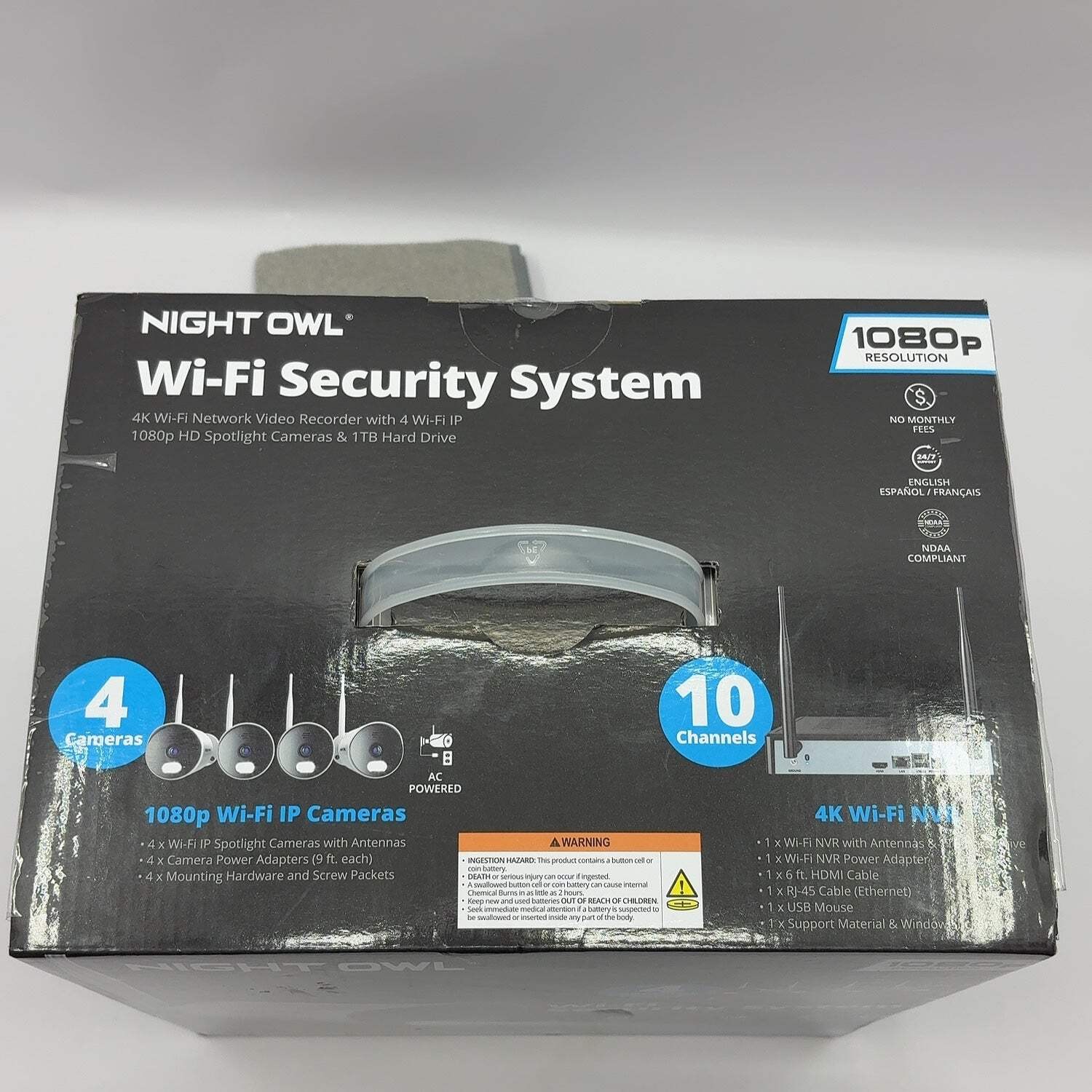 New Night Owl Wi-Fi Security System WM-BTWN81-2-4L