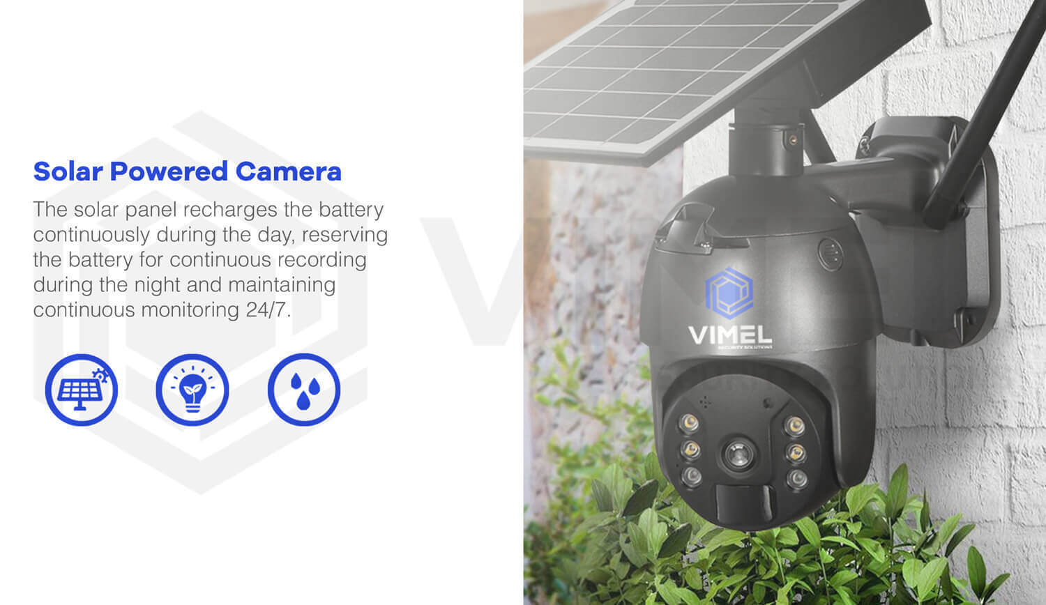 4G Solar Security Camera 64GB PTZ LIVE View Alert Smart Phone 24/7 SIM Card