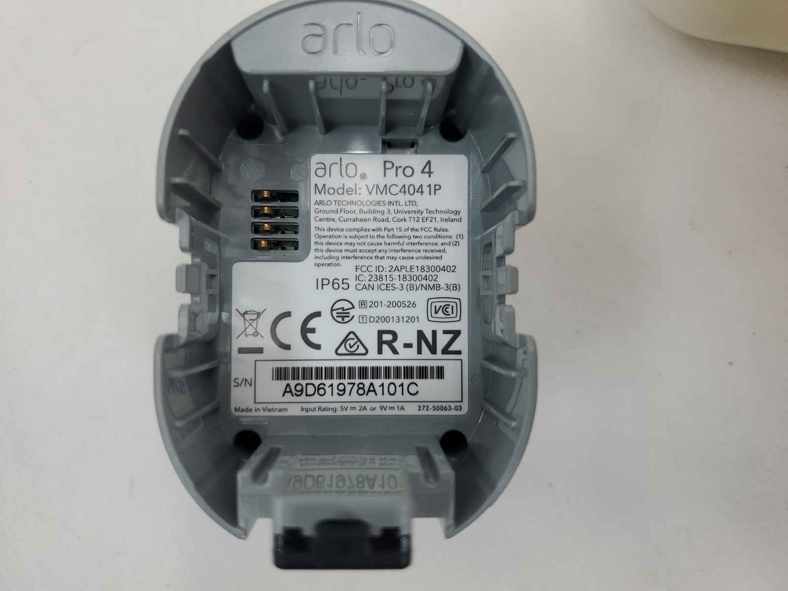 Arlo Pro 4 XL Security Camera VMC4041P Working Condition But Faded Needs Battery