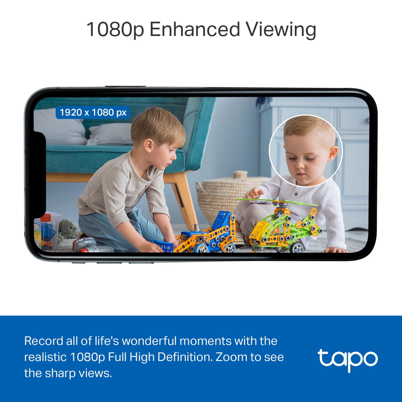 Tapo 1080P Indoor Wired Security Camera – Works as a Baby & Pet 4-Pack, White