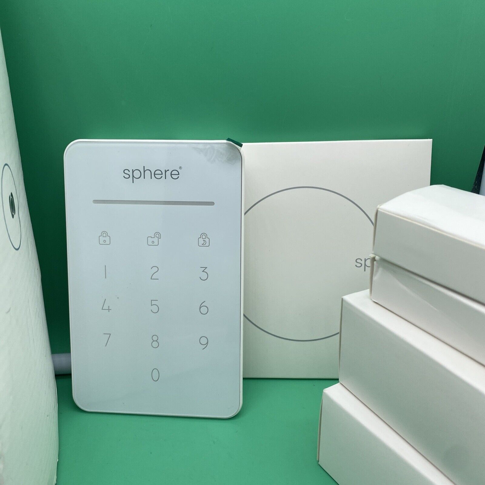 Home Security Sphere Alarm Elite System 14pc Wireless Kit Never Used/Open Box