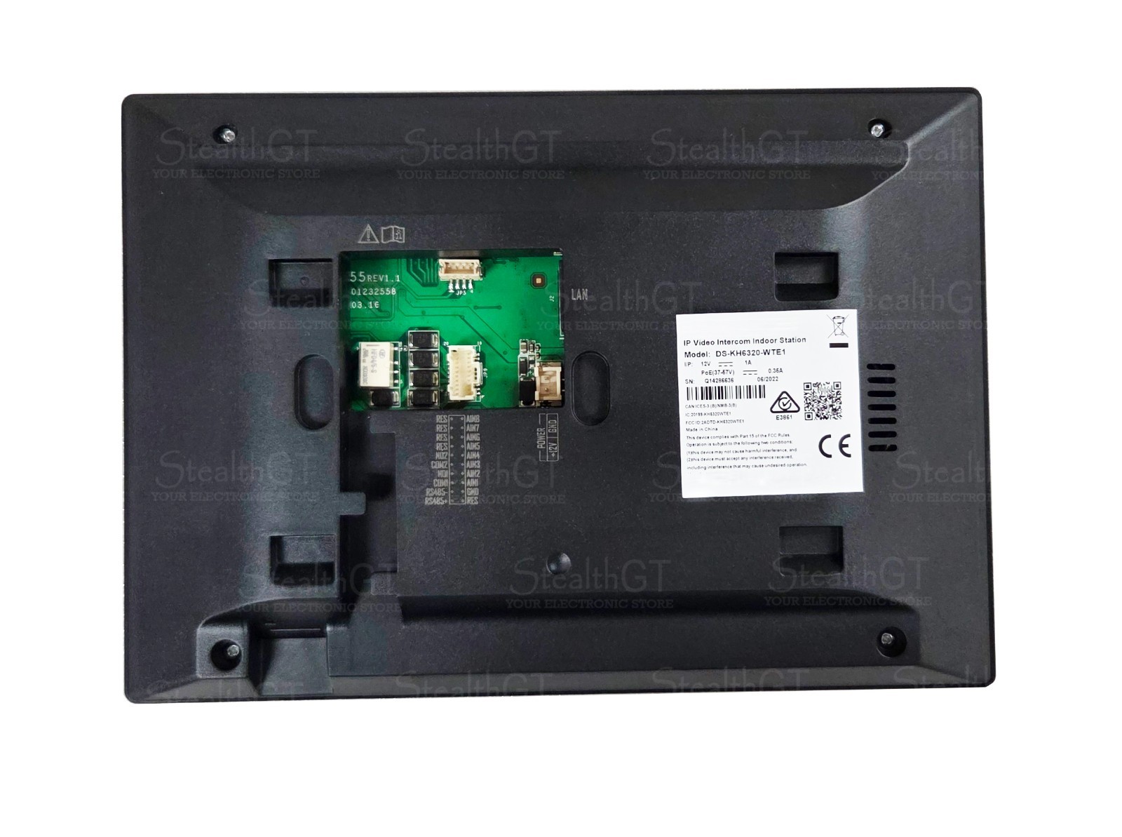 IP PoE Video Intercom Kit- 2MP Doorbell Camera + Color Video Monitor