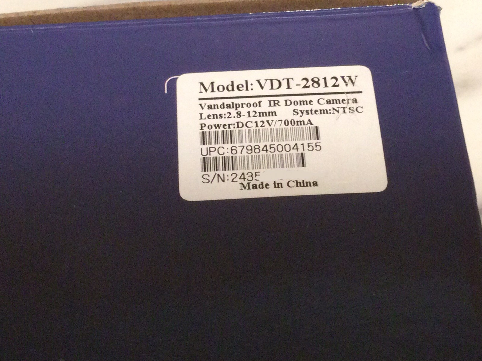 1080P Weatherproof CCTV IR HD Color Security Camera VDT-2812DR